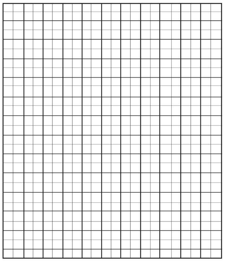 😍 Printable Free 1Inch Grid Paper in PDF 1Inch Graph Paper