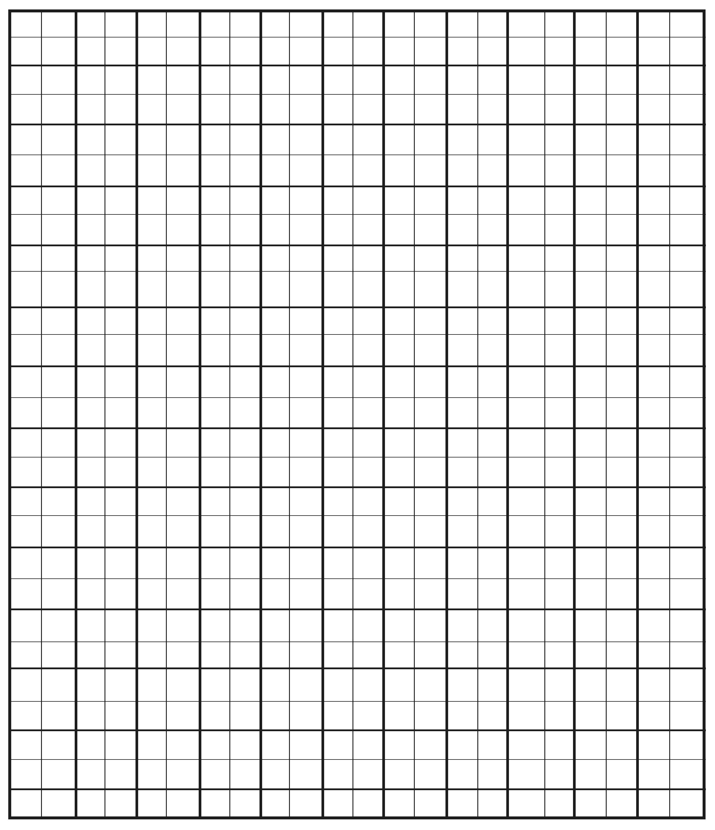 1-Inch Grid Paper Printable