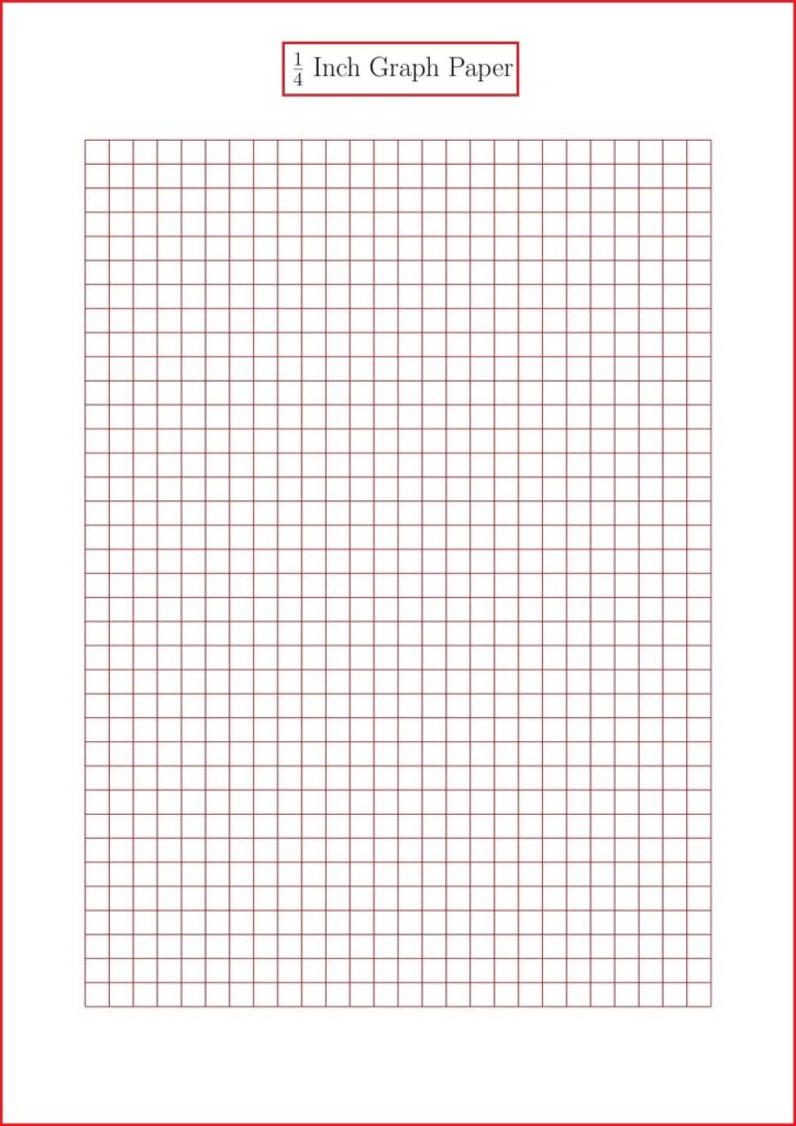 1/4 Inch Graph Paper