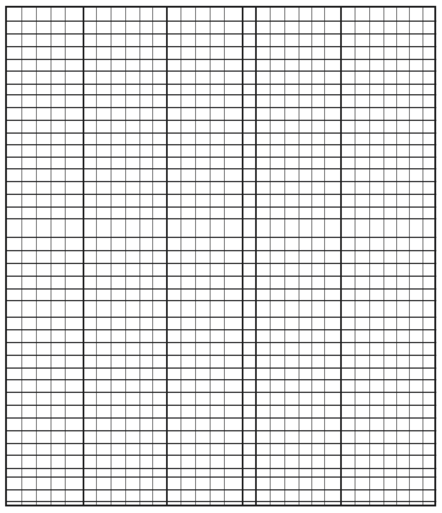 Numbered Graph Paper Printable
